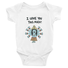 Load image into Gallery viewer, I LOVE YOU THIS MUCH ONESIE