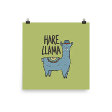 Load image into Gallery viewer, HARE LLAMA POSTER